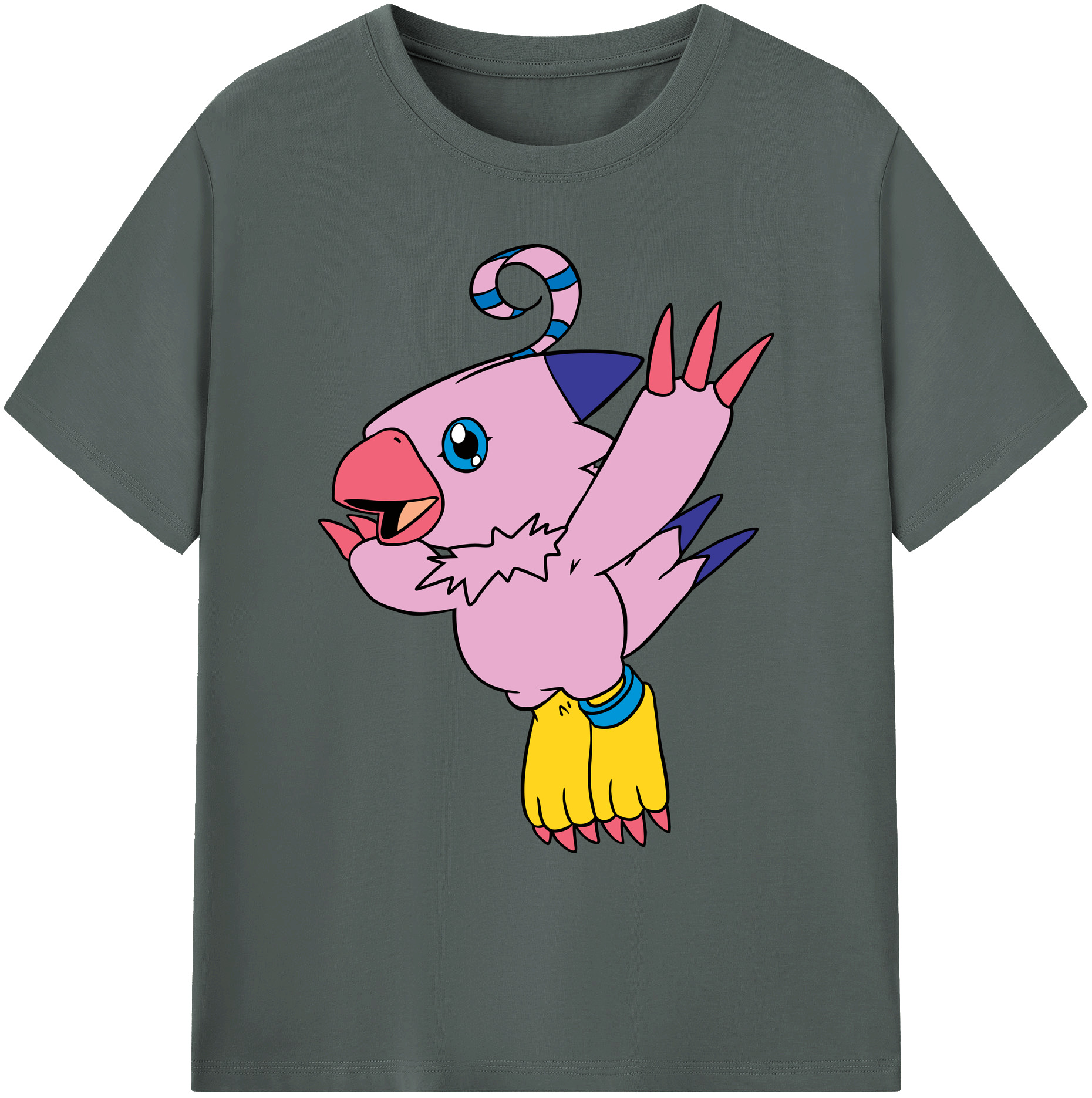 （画像用） Digimon デジタルモンスター/デジモン 綿100％ メンズ半袖Tシャツ｜肌触りやわらか＆通気性